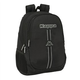 School Bag Kappa Dark Black 32 x 44 x 16 cm