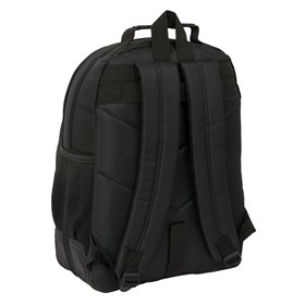 School Bag Kappa Dark Black 32 x 42 x 15 cm