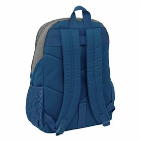 School Bag Munich Street Blue Grey 32 x 44 x 16 cm