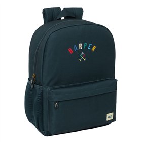 School Bag Harper & Neyer Navy Blue 32 x 43 x 14 cm