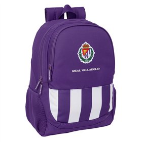 School Bag Real Valladolid C.F. White Purple 32 x 44 x 16 cm