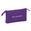 Holdall Real Valladolid C.F. White Purple 22 x 12 x 3 cm