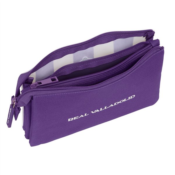 Holdall Real Valladolid C.F. White Purple 22 x 12 x 3 cm
