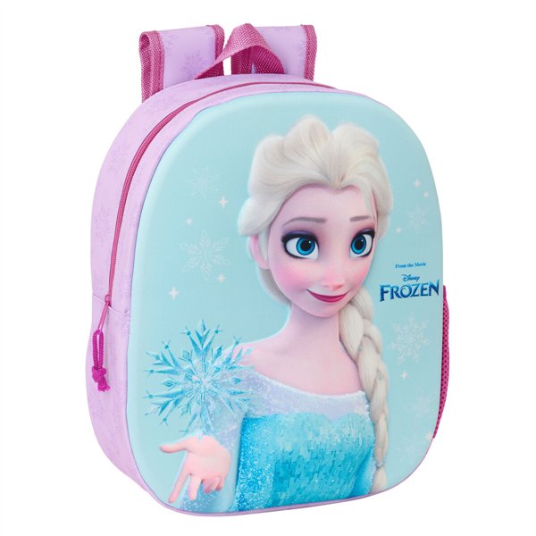 Child bag Frozen Pink Sky blue 27 x 33 x 10 cm 3D