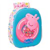 Child bag Peppa Pig Blue White Pink 27 x 33 x 10 cm 3D