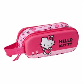 Double Carry-all Hello Kitty Pink 21 x 8 x 6 cm