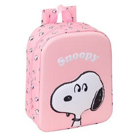 Child bag Snoopy Pink 22 x 27 x 10 cm 3D