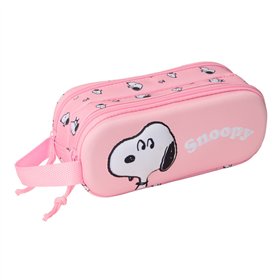 Double Carry-all Snoopy Pink 21 x 8 x 6 cm 3D