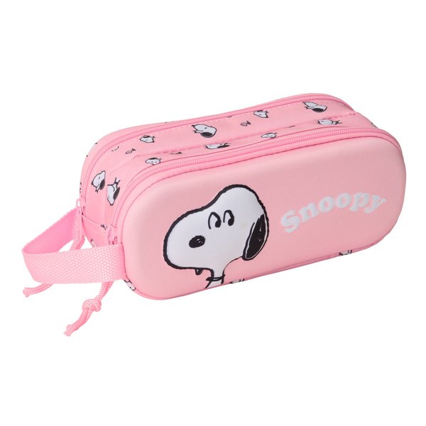 Double Carry-all Snoopy Pink 21 x 8 x 6 cm 3D