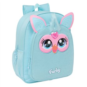 School Bag Furby Sky blue 32 x 38 x 12 cm