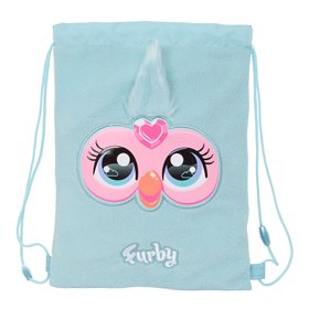 Backpack with Strings Furby Sky blue 26 x 34 x 1 cm