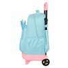 School Rucksack with Wheels Furby Sky blue 33 x 45 x 22 cm
