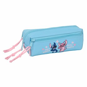 Triple Carry-all Lilo & Stitch Happy Sky blue 22 x 8,5 x 6 cm