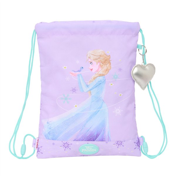 Backpack with Strings Frozen Spirit Lilac 26 x 34 x 1 cm