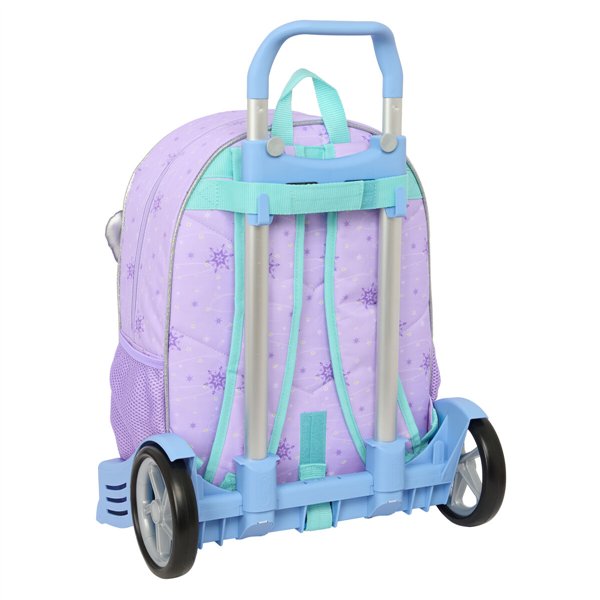 School Rucksack with Wheels Frozen Spirit Lilac 33 x 42 x 14 cm