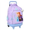 School Rucksack with Wheels Frozen Spirit Lilac 33 x 45 x 22 cm