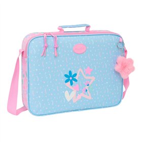 School Satchel BlackFit8 Smile Pink Light Blue 38 x 28 x 6 cm