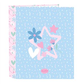 Ring binder BlackFit8 Smile Blue Pink A4 27 x 33 x 6 cm