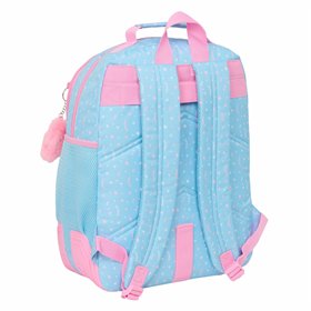 School Bag BlackFit8 Smile Blue Pink 32 x 42 x 15 cm