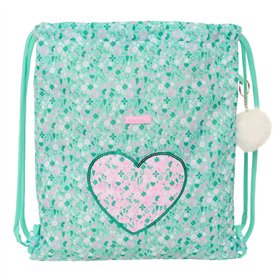 Backpack with Strings Safta Cuore Mint 35 x 40 x 1 cm