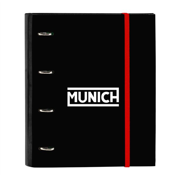 Ring binder Munich Vulcan Black 27 x 32 x 3.5 cm