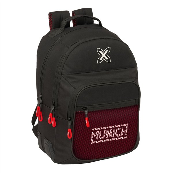 School Bag Munich Vulcan Black 32 x 42 x 15 cm