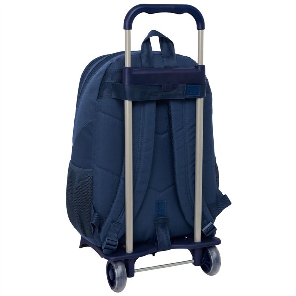 School Rucksack with Wheels Munich Blue indigo Blue 32 x 44 x 16 cm