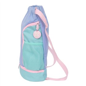 Backpack with Strings Munich Mellow Blue Pink Celeste 35 x 40 x 1 cm