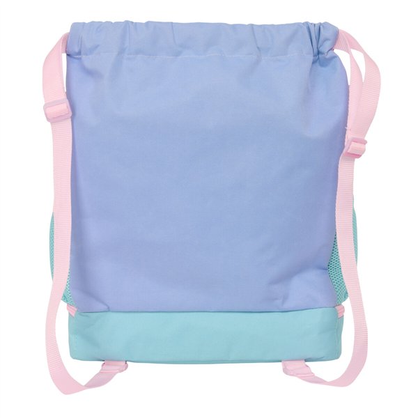 Backpack with Strings Munich Mellow Blue Pink Celeste 35 x 40 x 1 cm