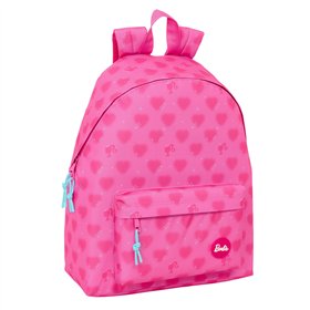 School Bag Barbie Corazones Pink 33 x 42 x 15 cm