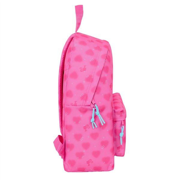 School Bag Barbie Corazones Pink 33 x 42 x 15 cm