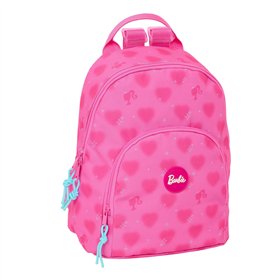 School Bag Barbie Corazones Pink 25 x 30 x 13 cm