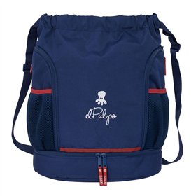 Backpack with Strings El Pulpo Navy Blue 35 x 40 x 1 cm