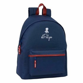 School Bag El Pulpo Navy Blue 33 x 42 x 15 cm