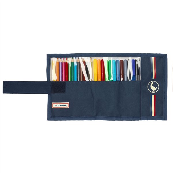 Pencil Case El Ganso Eclipse Navy Blue 7 x 20 x 7 cm 27 Pieces