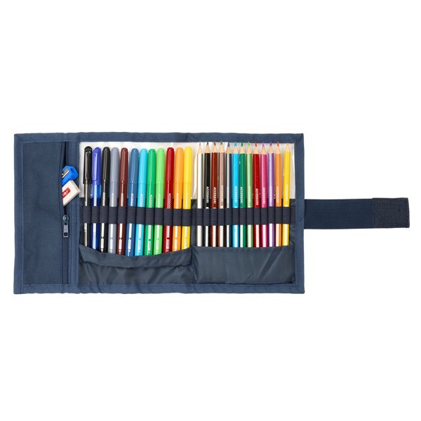 Pencil Case El Ganso Eclipse Navy Blue 7 x 20 x 7 cm 27 Pieces