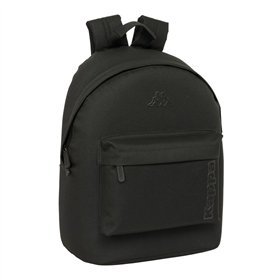 School Bag Kappa kappa basics Black 31 x 41 x 16 cm