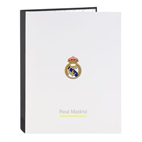 Ring binder Real Madrid C.F. White A4 26.5 x 33 x 4 cm