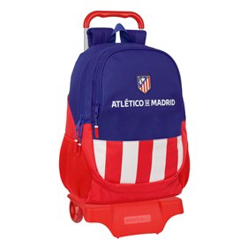 School Bag Atlético Madrid Blue White Red 32 x 44 x 16 cm