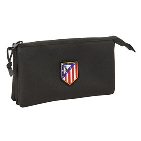 Triple Carry-all Atlético Madrid Black 22 x 12 x 3 cm