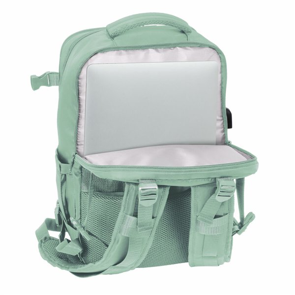 School Bag Safta Verde pastel Blue