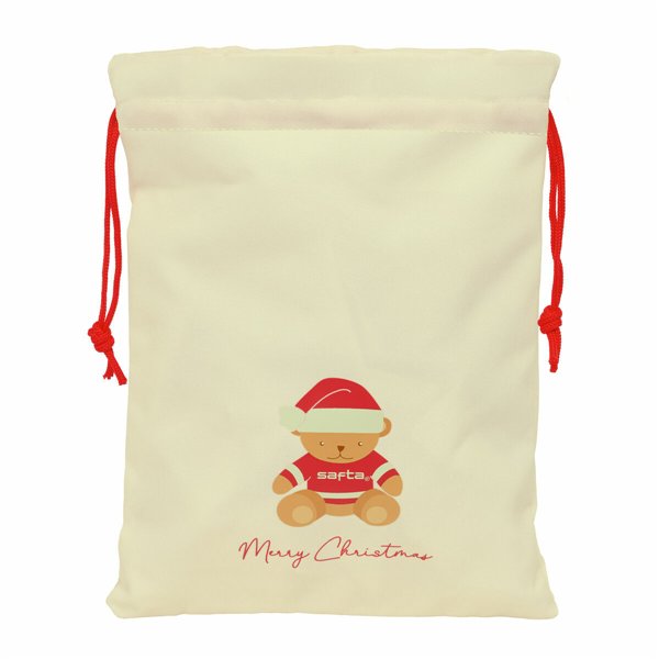 Backpack with Strings Safta Beige 26 x 34 x 1 cm