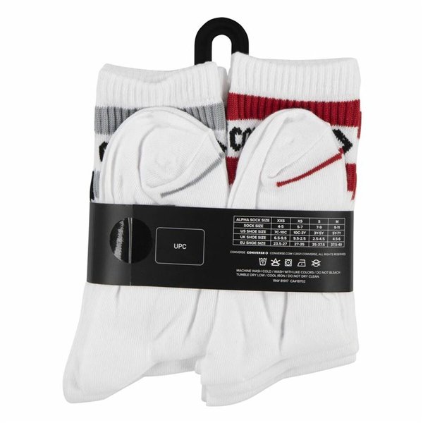 Socks Converse Wordmark Crew White (5-7 Years)