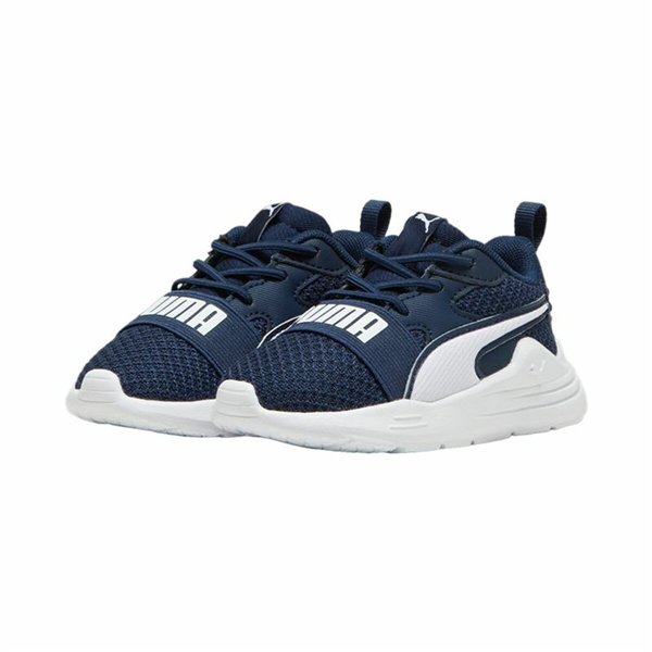 Sports Shoes for Kids Puma Wired Run Pure Ac Navy Blue