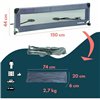 Bed safety rail Looping BL5003G 44 x 150 cm Grey