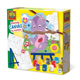 Drawing Set SES Creative Paint by number on canvas