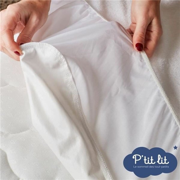 Cot protector P'TIT LIT White 25 Pieces (25 Units)