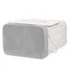 Double laundry basket Springos HA7504 105 L bamboo with lid and handles, two compartments