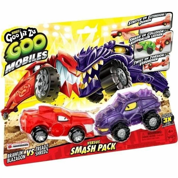 Action figure Moose Toys GOO MOBILES - BLAZAGON VS TREADS SHREDZ Red