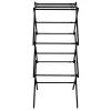 Clothes drying rack Springos HA0210 with adjustable length, telescopic, foldable, black